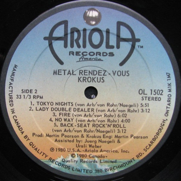 Krokus - Metal Rendez-vous - 1980