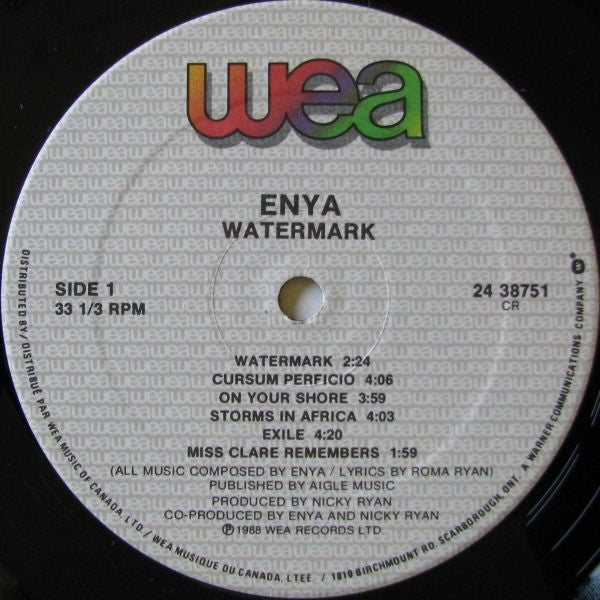 Enya - Watermark - 1988