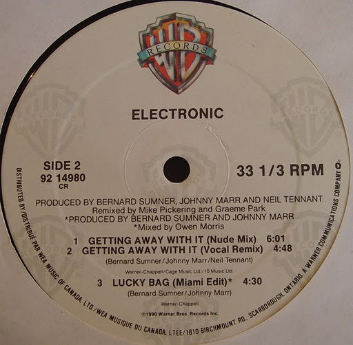 Electronic - Getting Away With It... Vinyl Record