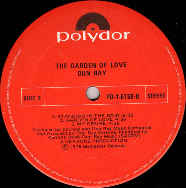 Don Ray - The Garden Of Love