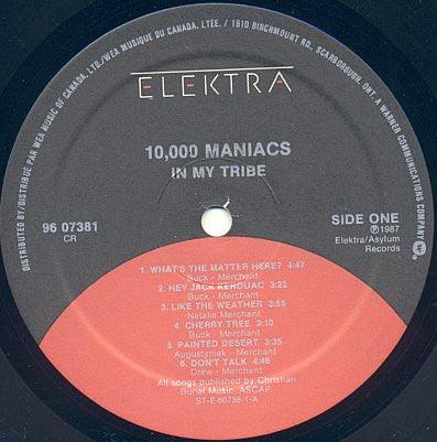 10,000 Maniacs - In My Tribe 1987 - Quarantunes