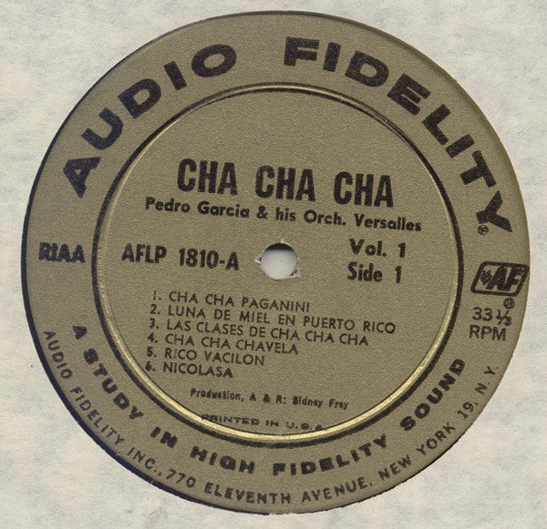 Pedro Garcia And His Del Prado Orchestra - Cha Cha Cha Vol. 1 - 1956