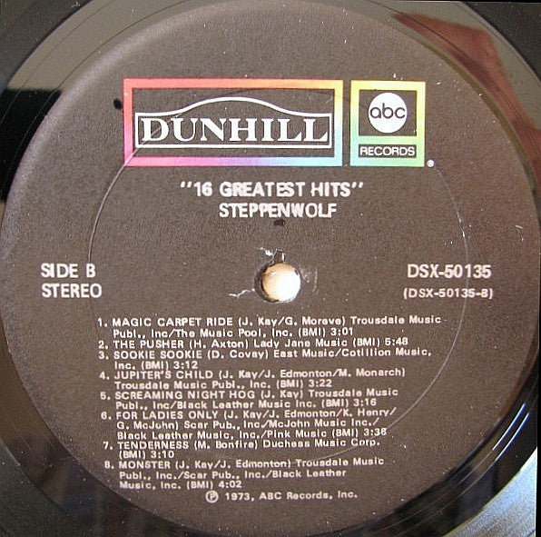 Steppenwolf - 16 Greatest Hits - 1973