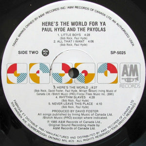 Paul Hyde - Here's The World For Ya