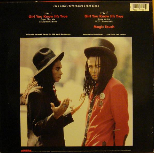 Milli Vanilli - Girl You Know It's True - 1988