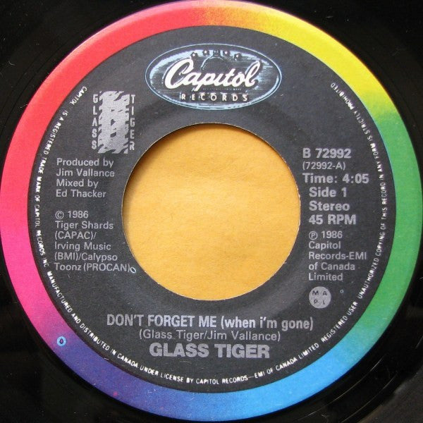 Glass Tiger - Don't Forget Me (When I'm Gone)