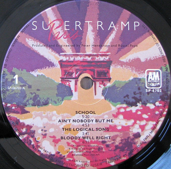 Supertramp - Paris - 1980