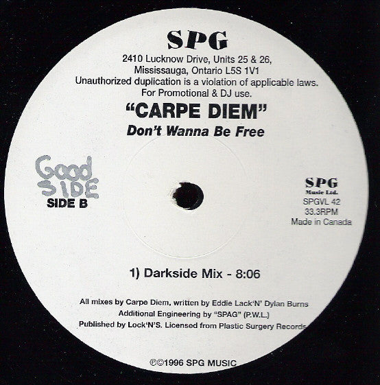 Carpe Diem - Don't Wanna Be Free - 1996