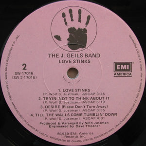 The J. Geils Band - Love Stinks Vinyl Record