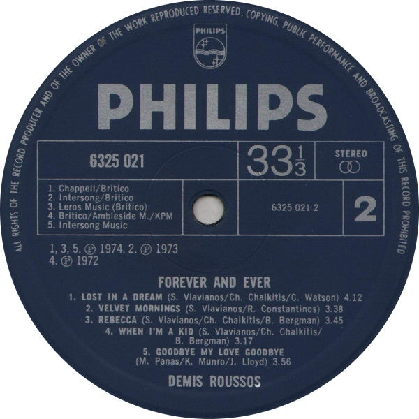 Demis Roussos - Forever And Ever - 1974