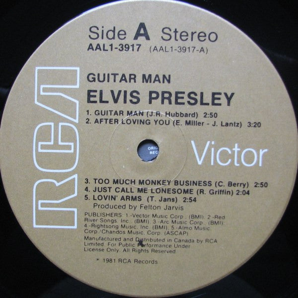 Elvis Presley - Guitar Man - 1981