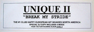 Unique II - Break My Stride