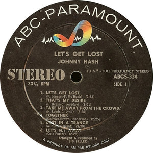 Johnny Nash - Let's Get Lost - 1960