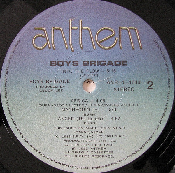 Boys Brigade - Boys Brigade - 1983