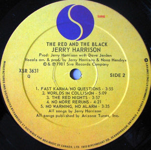 Jerry Harrison - The Red And The Black - 1981