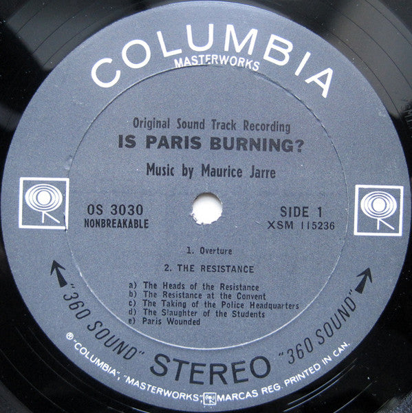 Maurice Jarre - Is Paris Burning? (The Original Sound Track Recording) - 1966