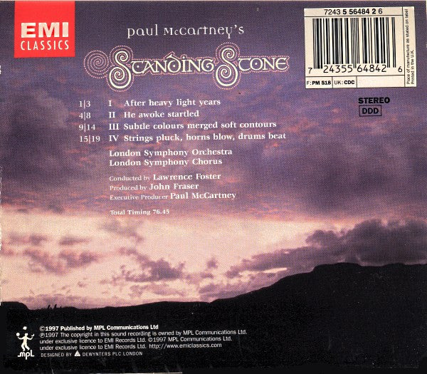 London Symphony Orchestra - Paul McCartney's Standing Stone (CD) - 1997