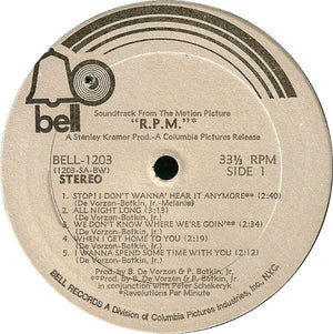 Barry De Vorzon & Perry Botkin Jr. - R.P.M. (The Original Motion Picture Soundtrack) - 1970