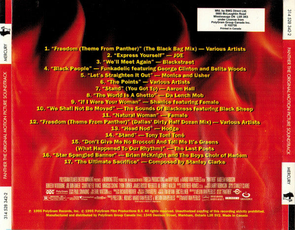Various - Panther (The Original Motion Picture Soundtrack) (CD) - 1995