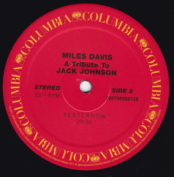 Miles Davis - A Tribute To Jack Johnson - 2020