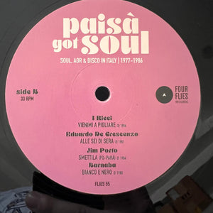 Various - Paisà Got Soul (Soul, AOR & Disco In Italy 1977​-​1986) - 2022