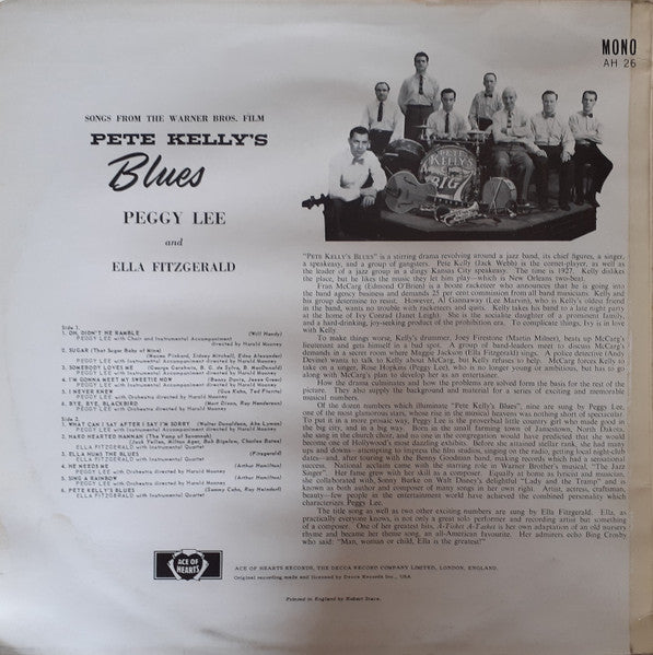 Peggy Lee And Ella Fitzgerald - Songs From Pete Kelly's Blues -