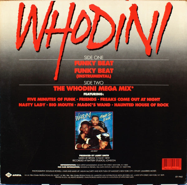 Whodini - Funky Beat Vinyl Record