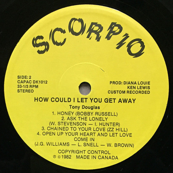 Tony Douglas (2) - How Could I Let You Get Away