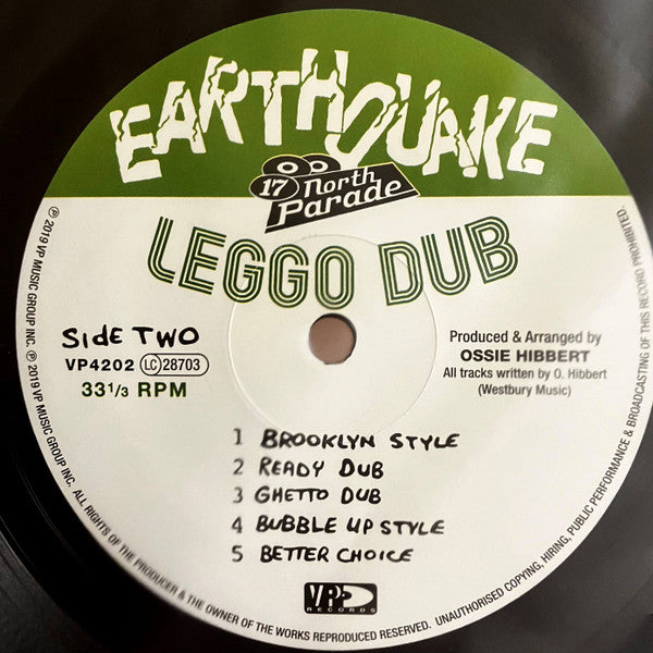 Ossie All Stars - Leggo Dub Vinyl Record