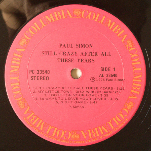 Paul Simon - Still Crazy After All These Years