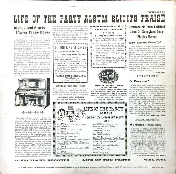 No Artist - Life Of The Party  - 1956