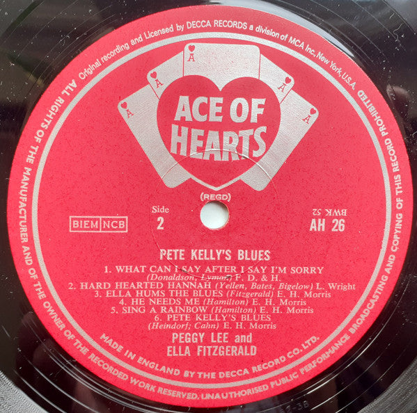 Peggy Lee And Ella Fitzgerald - Songs From Pete Kelly's Blues -