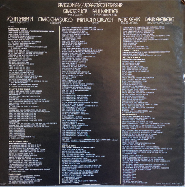 Jefferson Starship - Dragon Fly - 1974