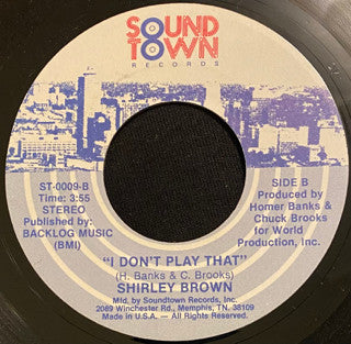 Shirley Brown - This Used To Be Your House - 1984