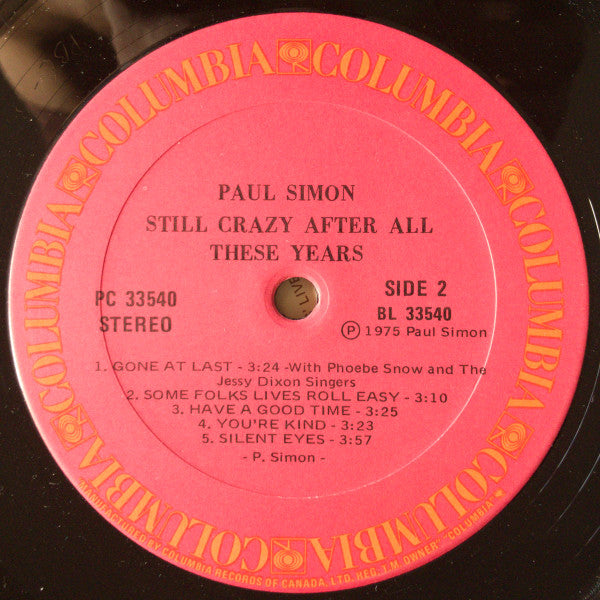 Paul Simon - Still Crazy After All These Years - 1975