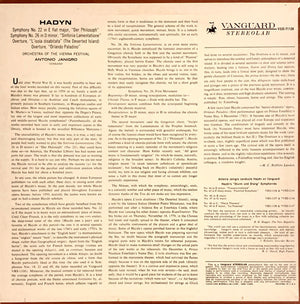 Joseph Haydn, Wiener Festspielorchester, Antonio Janigro - Symphony No. 22 In E Flat, "Der Philosoph" / Symphony No.26 In D Minor, "Lamentatione"/ Overture To "L'isola Disbitata"/ Overture To "Orlando Paladino" - 1965