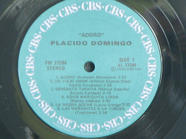 Placido Domingo - "Adoro" - 1982