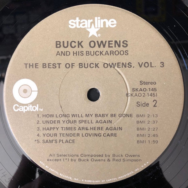 Buck Owens And His Buckaroos - The Best Of Buck Owens, Vol. 3 Vinyl Record