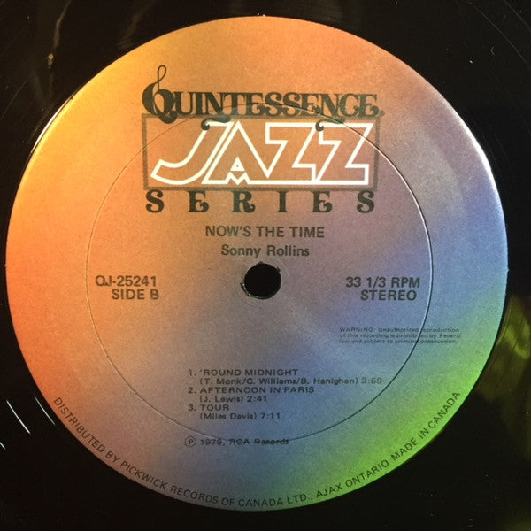 Sonny Rollins - Now's The Time! - 1979