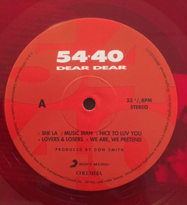 54-40 - Dear Dear