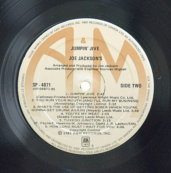 Joe Jackson - Joe Jackson's Jumpin' Jive - 1981