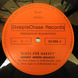 Johnny Griffin - Blues For Harvey Vinyl Record