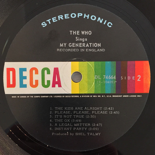 The Who - The Who Sings My Generation