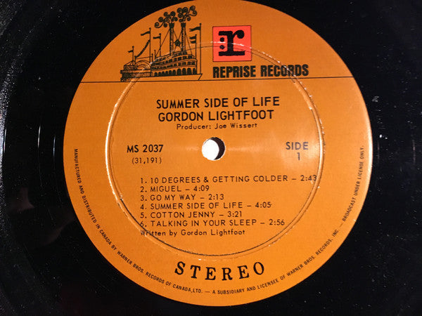 Gordon Lightfoot - Summer Side Of Life - 1971