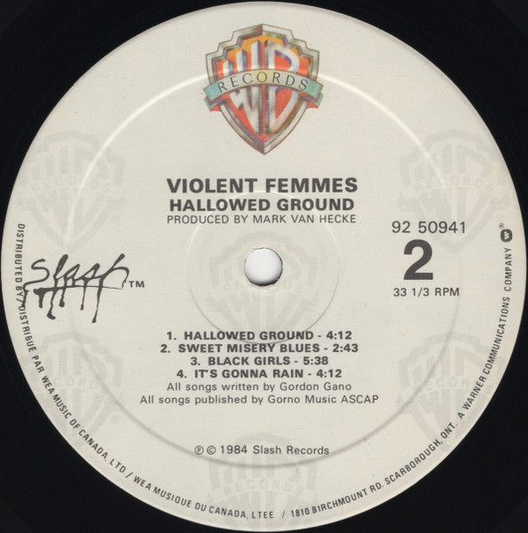 Violent Femmes - Hallowed Ground - 1984