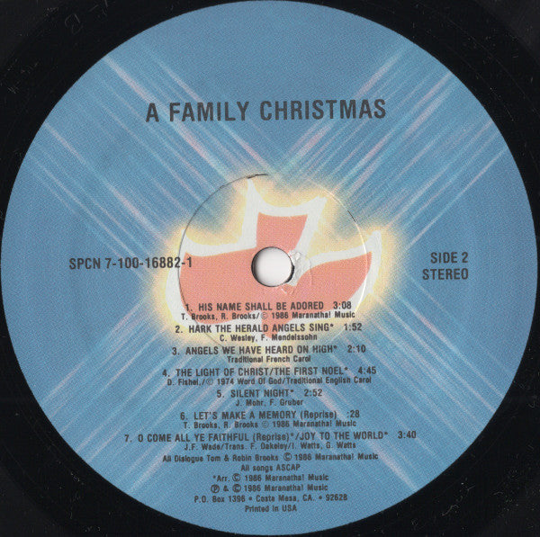 Tom Brooks - A Family Christmas - 1986