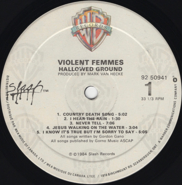 Violent Femmes - Hallowed Ground - 1984