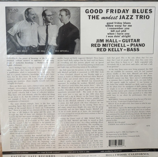 Modest Jazz Trio, The - Good Friday Blues: The Modest Jazz Trio - 2024