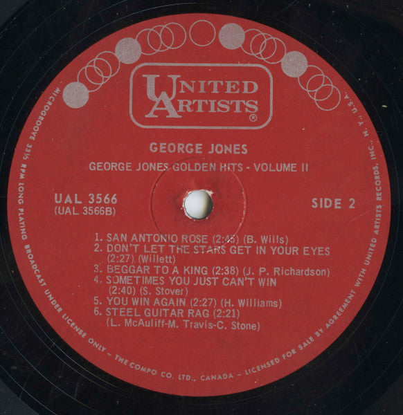 George Jones (2) - Golden Hits Volume 2