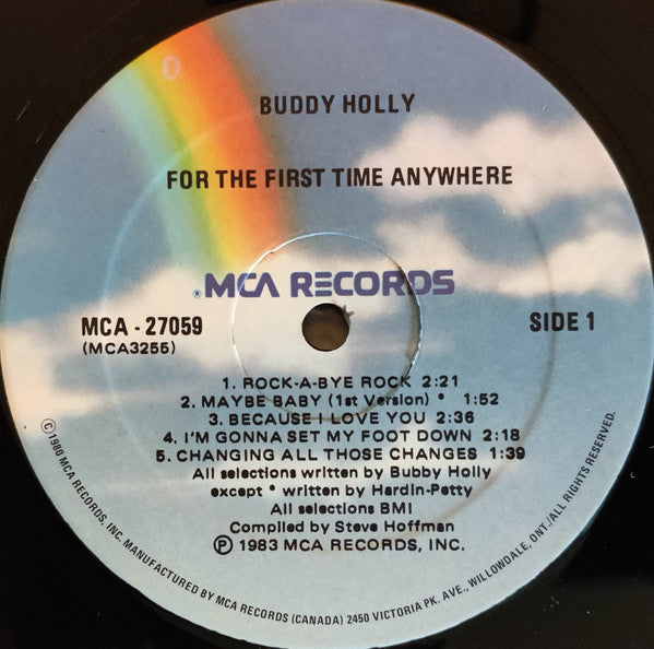 Buddy Holly - For The First Time Anywhere - 1983